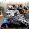 thumbnail image 3 of Move Over Colorful Marble Bedding Sets Queen Abstract Marble Flowers Duvet Cover Set Marble Pattern Microfiber No Filling, 3 of 8