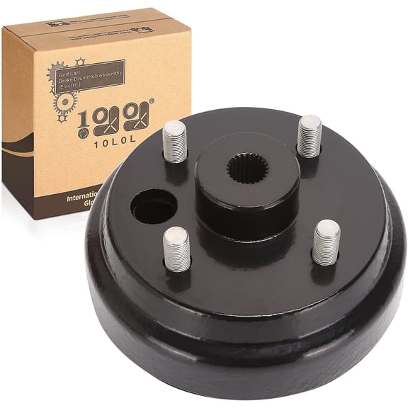 10L0L Golf Cart Brake Drum Hub Assembly Fits EZGO TXT PDS 1982-up Electric & 1982-1993 2-Cycle Gas, OEM# 19186G1P 19186-G1P