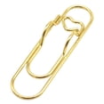 thumbnail image 1 of Porte-stylo Trombone en Forme de Cœur Clip en Métal pour Carnet Organisateur de Crayons Clip en Métal Robuste Clips en Acier Inoxydable Durable et Réutilisable pour Bureau École Maison Pâques Artisanat Rangement, 1 of 8