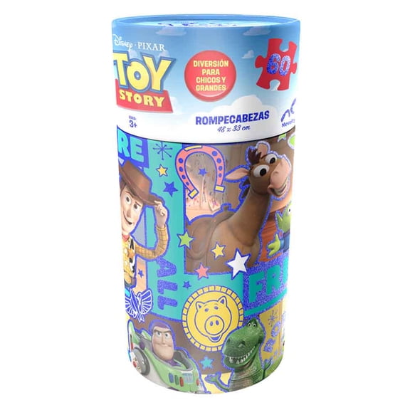 Rompecabezas Disney Toy Story Cilindro Infantil 60 Piezas