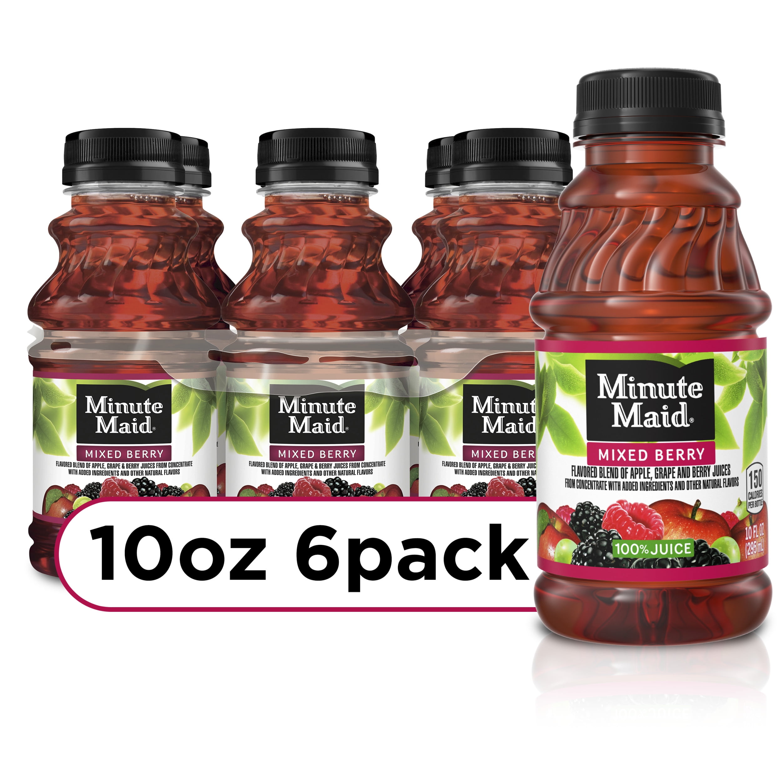 Minute Maid Mixed Berry, Fruit Juice Drinks, 10 fl oz, 6 Pack