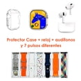 thumbnail image 3 of KIT SMARTWATCH I20 ULTRA CON AUDIFONOS BLUETOOTH I20 ULTRA MAX SUIT CON CORREAS DE REGALO, 3 of 4