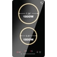 thumbnail image 2 of K&H German Designed 2 Burner Dual 12 Inch Built-in Electric Stove Top Radiant Ceramic Kitchen Cooktop Sensor Touch Control 240V 3000W CERV-3002, 2 of 7