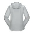 thumbnail image 2 of Little Donkey Andy Women’s Softshell Jacket, Ski Snowboarding Jacket with Removable Hood, Fleece Lined and Water Repellent Light Gray XXL, 2 of 7
