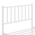 thumbnail image 4 of Yaheetech Metal Platform Bed with Spindle Headboard and Footboard, Twin, White, 4 of 9