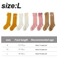Baby Girls Knee High Socks Infants Toddlers Bow Knit Socks Cotton Tube