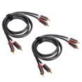 thumbnail image 4 of Cables 2 Piezas AV 4 Cabezales 33 pies para subwoofer para Reproductor de CD para Altavoces ANGGREK, 4 of 8