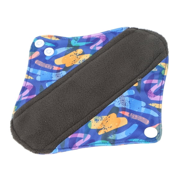 Serviettes Hygiéniques Lavables, Serviettes Hygiéniques en Fibre de Charbon de Bambou à Conception Étanche, Forte Absorption d'Eau, Tissu Imprimé Imperméable pour Femmes G46,G55,G57