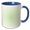 Blue/White, variant on 3drose, Geometric Round Circle Pattern Background - Abstract Vector Graphic, 11oz Magic Transforming Mug