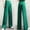 Green, variant on Babysbule Women's Pants Women's Fashion Casual Full-Length Loose Pants Solid High Waist Trousers Long Straight Wide Leg Pants