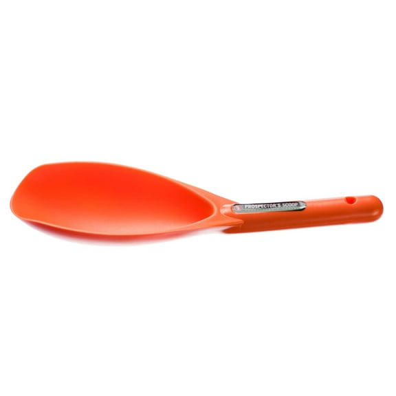 SE Orange Prospector's Pay Dirt Scoop Gold Panning Dredging Sluicing Pan Nuggets