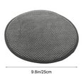 thumbnail image 5 of AuroraX Round Cozy Chair Cushions Non-Slip Thick Dark Gray Comfort Seat Cushion for Office and Desk Chair 9"x9" Relief Pad for Hip, 5 of 6