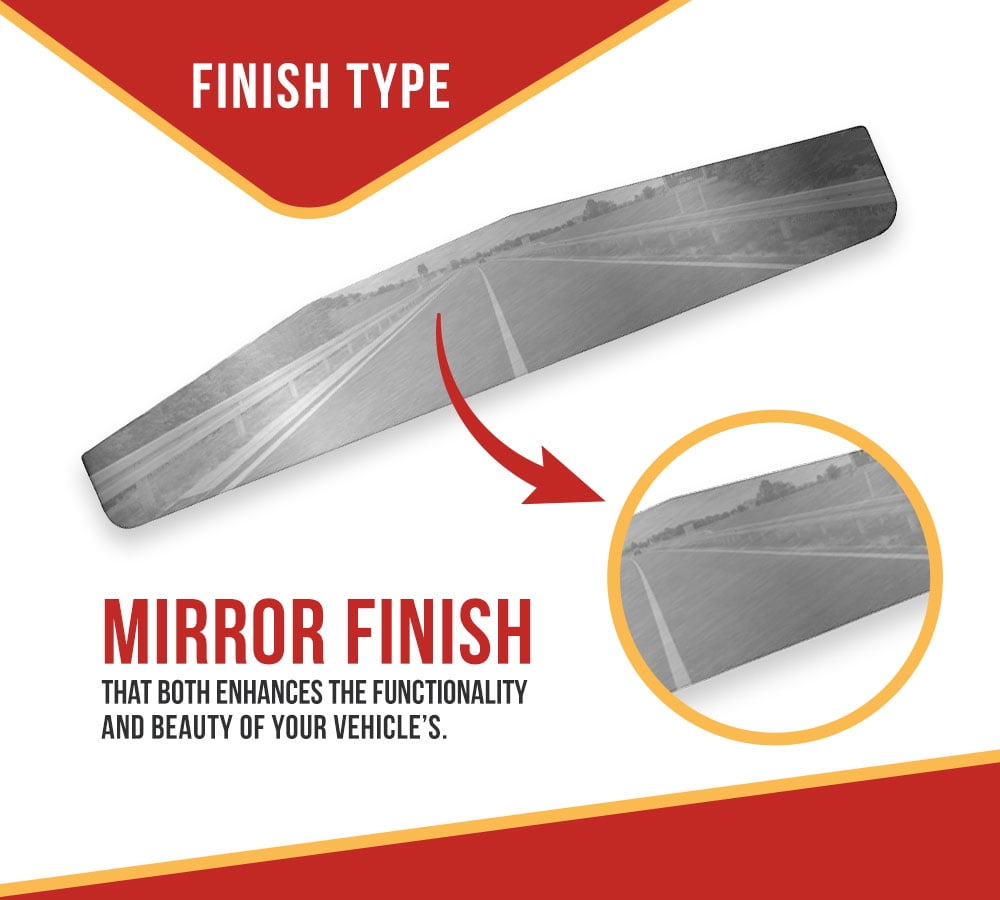 4 Pack 4" x 24" Universal Chrome Mud Flap Weights for Semi Trucks - Mirror Finish Stainless Steel with 3 Welded Studs