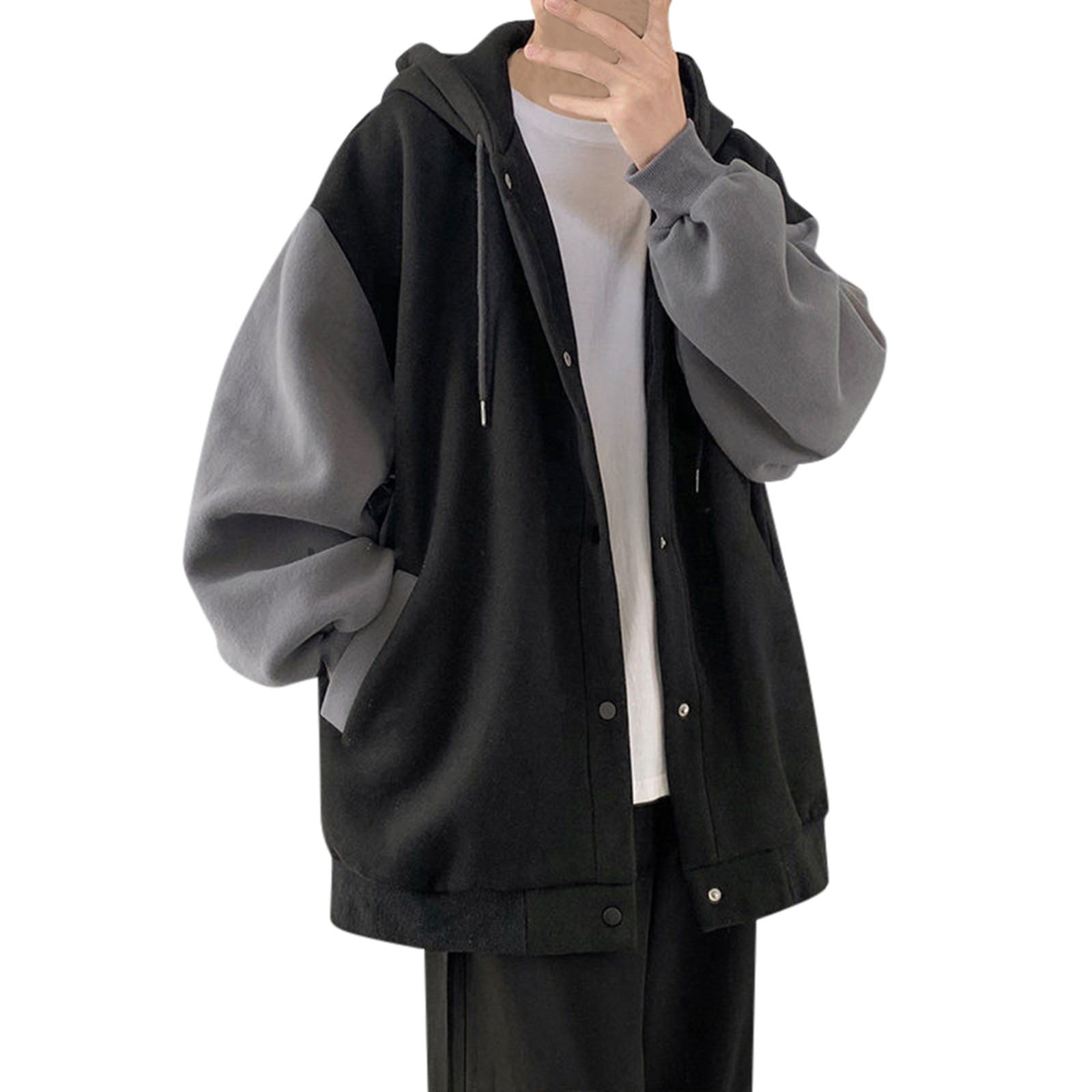 Sayhi Mens Fashion Simple Camouflage Pocket Cardigan Zipper Sweater Jacket  Long Bench Jacket for Men - Walmart.com