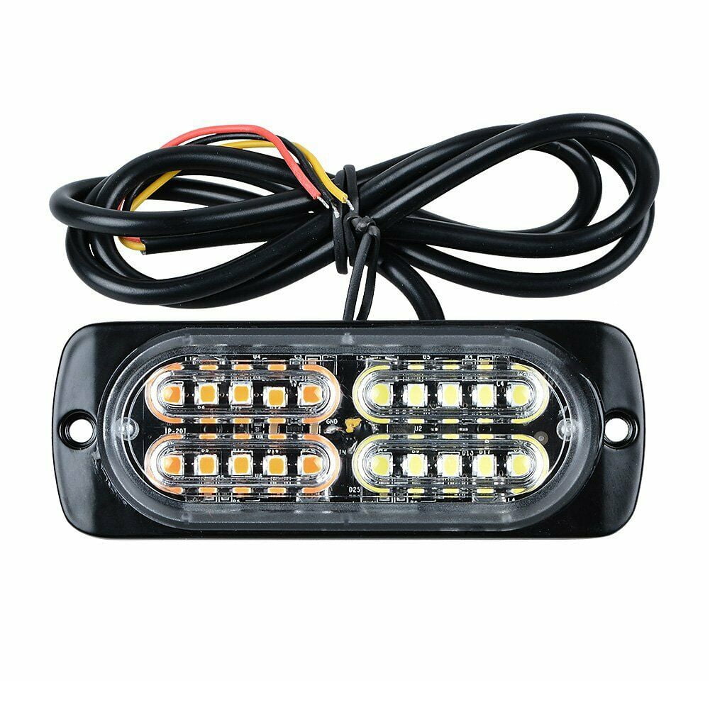 LED Emergency Strobe Lights, Flashing Warning Beacon Light Bar for Car
