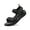 Black, variant on Kids Sandals Size 4C Children's Summer Fashion Solid Color Open Toe Sandals Breathable Comfortable Shoes 9-9.5 Years
