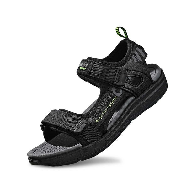 Sandalias transpirables de verano REDARER para niño: zapatos abiertos, cómodos y de color liso, para tallas 10,5 a 11 años.