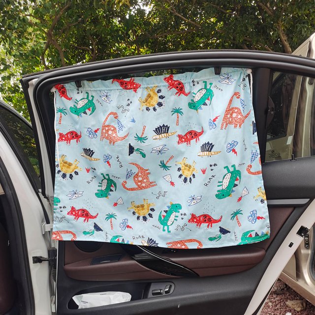 Parasol para coche visera de cortina protección UV accesorio de estilo automático (dinosaurio) Ndcxsfigh Accesorios para autos y motos