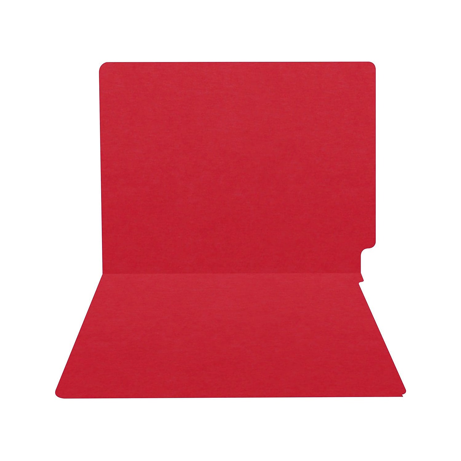 Medical Arts Press Heavy-Duty End Tab File Folder Straight Cut Letter-Size Red 40/Box (S-09458-RED)