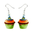 thumbnail image 1 of Boucles d'Oreilles Pendantes Multicolores pour Cupcakes d'Halloween, 1 of 1