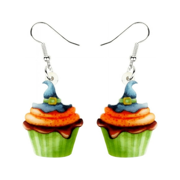 Don’t Ask Women’s Multicoloured Halloween Cupcake Drop Earrings
