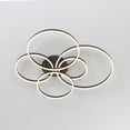 thumbnail image 4 of UMEILUCE 5 Lights Modern LED Dimmable Black Rings Semi-Flush Mount for Dining Living Room,L41.3 Inch, 4 of 7