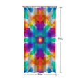 thumbnail image 5 of Colorful Rainbow Tie Dye Spiral Pattern Shower Curtain 36"x72" ,Bathroom Decorative Shower Curtains Set with 12 Hooks,Modern Waterproof Washable Shower Curtain, 5 of 6