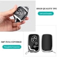 thumbnail image 4 of Key Fob Cover Compatible with Lexus RX350 RX450 GX460 LX570 CT200h ES350 GS300 GS430 GS450h GS460 IS250 IS350 LS460 2009-2015 Keychain Case Holder Protector,Silver/Black, 4 of 6