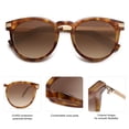 thumbnail image 4 of Lentes de Sol SOJOS Retro Redondos Polarizados SJ2368 Carey, 4 of 5
