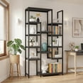thumbnail image 1 of Librero, Librero 8 Capas de 180 cm, Libreros Organizador, Grande libreros Minimalista,Estantería Adecuada para Dormitorio, Oficina, Garaje, Salón, Cocina, Tamaño:180 * 24 * 120CM (Negro), 1 of 7