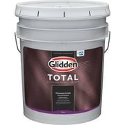 Glidden Total Exterior Paint + Primer Satin White & Pastel Base 5 Gallon