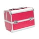 thumbnail image 5 of Estuche de maquillaje, organizador de almacenamiento para decoración de uñas, caja de manicura, bolsa de maquillaje de carcasa dura, caja de Rosa roja, 5 of 9