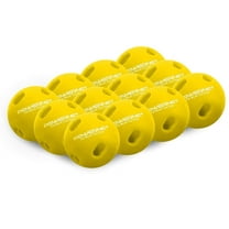 PowerNet Micro Crusher Training Baseballs, Baseball Hitting Trainer for Improved Speed, Power & Coordination, Batting Practice Baseballs 12PK (Yellow)