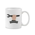 thumbnail image 1 of Labour Day Fist And Wrench Art Mug - Image by Shutterstock,, 1 of 4