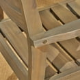 thumbnail image 2 of Noble House Jaxson Outdoor 5-Piece Round Dining Set, Gray Acacia Wood with 4 Chairs, 2 of 10