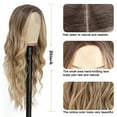 thumbnail image 4 of MORICA Long Wavy Wig 26 Inch Ombre Blonde Wigs for Women Natural Looking Cute Wigs for Daily Party, 4 of 6