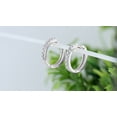 thumbnail image 2 of Dazzlingrock Collection Round White Diamond Huggies Hoop Earrings for Women (0.22 ctw, Color I-J, Clarity I1-I2) in 14K White Gold, 2 of 6