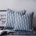 thumbnail image 3 of Navy Blue Anchor Nautical Throw Pillow Covers, Soft Pillowcases with Invisible Zipper, Blue Coastal Ocean Decorative Square Pillow Cushion Covers for Living Room Couch Sofa Bed 16x16 Inches, 3 of 8