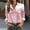 Pink, variant on Sakmal Long Sleeve Blouses Floral Button Up Collared Shirts Pink Blouses Summer Tops for Women