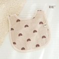 thumbnail image 1 of Babero en forma de U de gasa de algodón de seis capas, toalla para la saliva de los niños, babero para comer para bebés, toalla de leche antiescupir para bebés, babero con hebilla en la espalda, 1 of 4