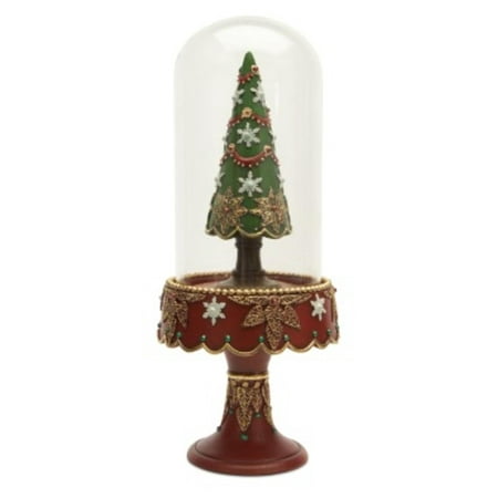 12 quot vintage style glass domed christmas tree table top 12 quot vintage style glass domed christmas tree table top