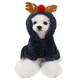 thumbnail image 2 of BNNG Elf Pet Dog Pajamas Fall And Winter ChristmasDog Clothes Fall And Winter New Puppy Four Legged Velvet Thick Version Of Christmas Velvet Sweater Adorable Christmas-Themed Dog Hoodie, 2 of 5