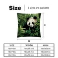 thumbnail image 5 of Panda Set of 2 Velvet Throw Pillow Covers Inserts with 16x16, 18x18, 20x20 Inches Chair Pillow Covers - Unique Patterns for Throw Pillows for Various Occasions, 5 of 6
