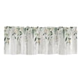 thumbnail image 3 of CoreLiving Window Treatment Valance Eucalyptus Leaves Modern Topper Curtain Short Half Window Curtains Spring Decor for Bedroom Kitchen 1 Piece, 3 of 6