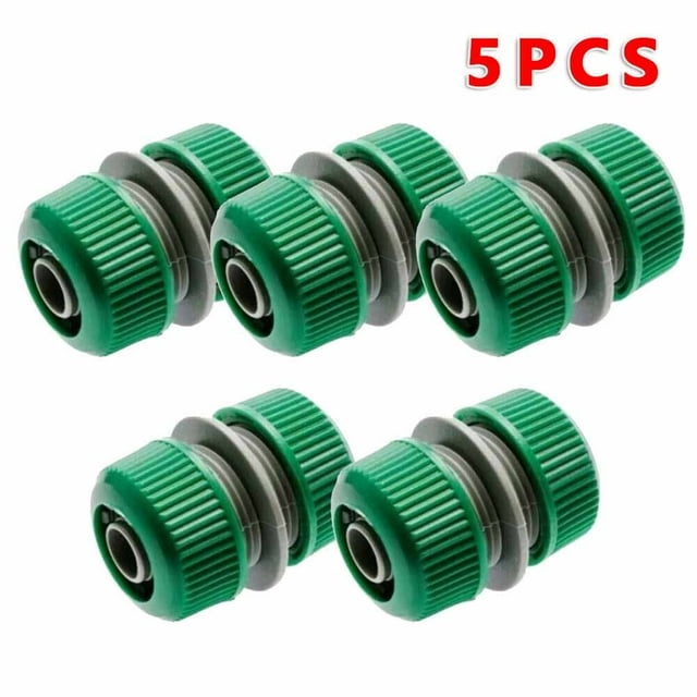 5Pcs 1/2" Water Hose Joiner Mender Lengthen Join Repair Tool Garden Tap Fitting Quick Connectors