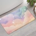 thumbnail image 2 of Soft Cloud Starry Scene Bathroom Rugs Mat,Non Slip Microfiber Bathroom Rug,Rubber Backing,Soft Bathroom Mats for Bathroom Floor,Tub and Shower,17x30in(43x75cm), 2 of 5