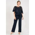 thumbnail image 1 of R&M Richards Long Formal Poncho Pant Suit 8998, 1 of 3