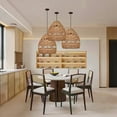 thumbnail image 2 of Arturesthome Rattan Pendant Lamp Retro Hanging Lights Rope Lampshade, 2 of 16
