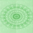 thumbnail image 1 of Ahgly Company Machine Washable Indoor Square Transitional Light Green Area Rugs, 4' Square, 1 of 7