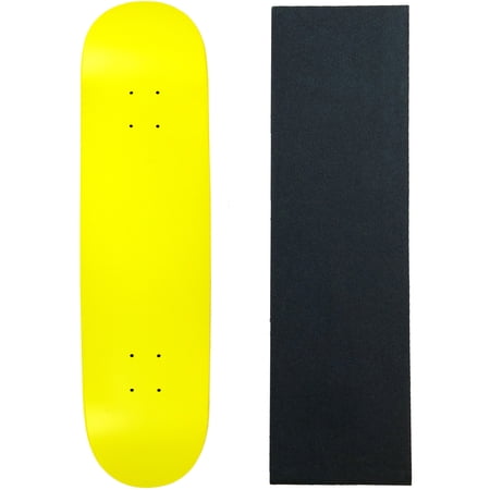 Skateboard Deck Pro 7-Ply Canadian Maple NEON YELLOW With Griptape 7.5  - 8.5 price history on PriceWatchPro